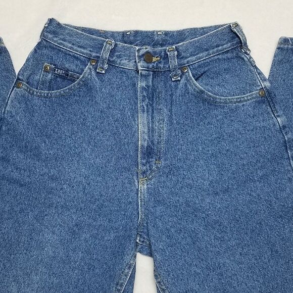 VINTAGE Lee Dark Acid Wash Ultra High Rise Jeans - Picture 5 of 12